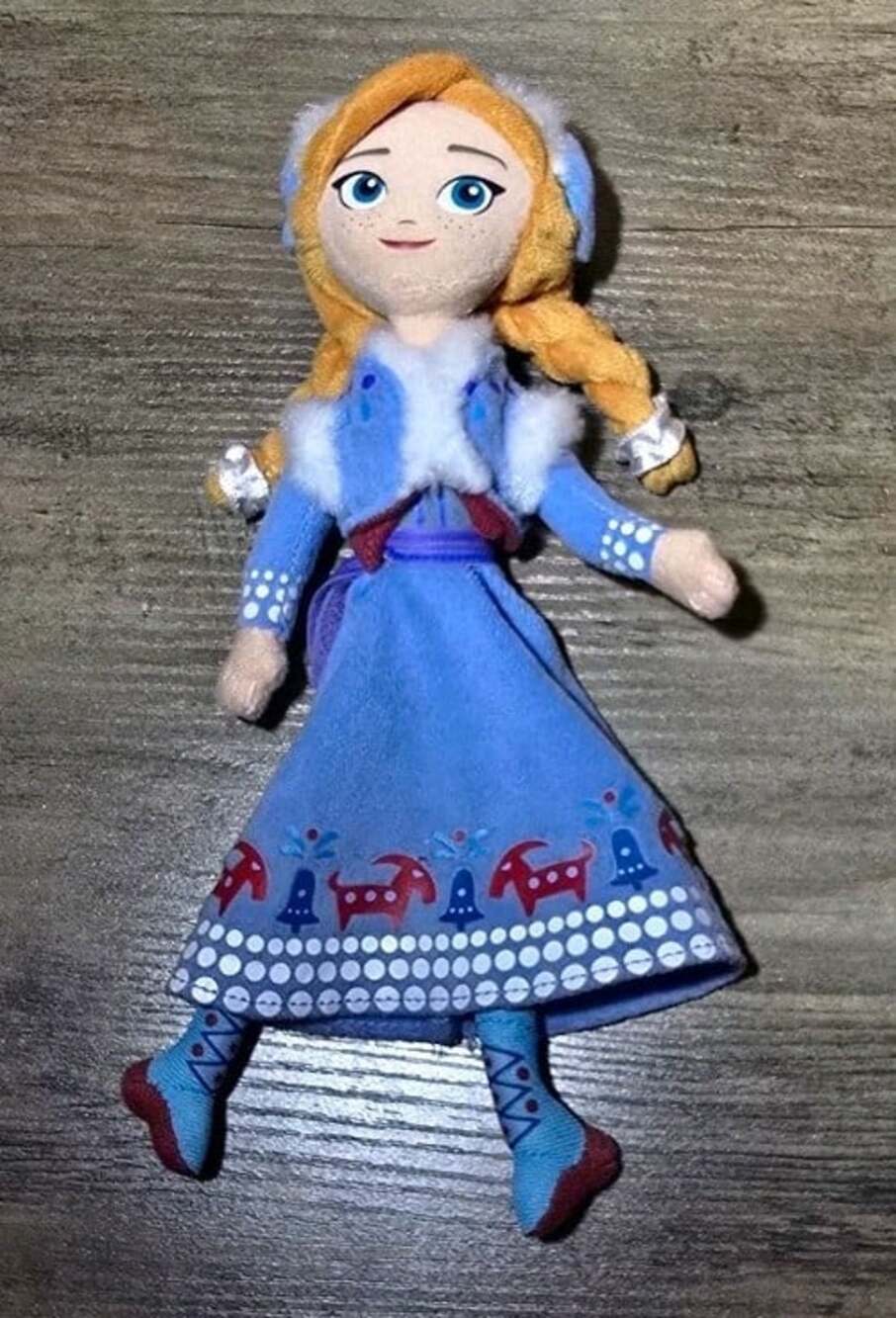 Disney Frozen Anna 9 inches Plush Doll Soft Body Fabric Play Doll